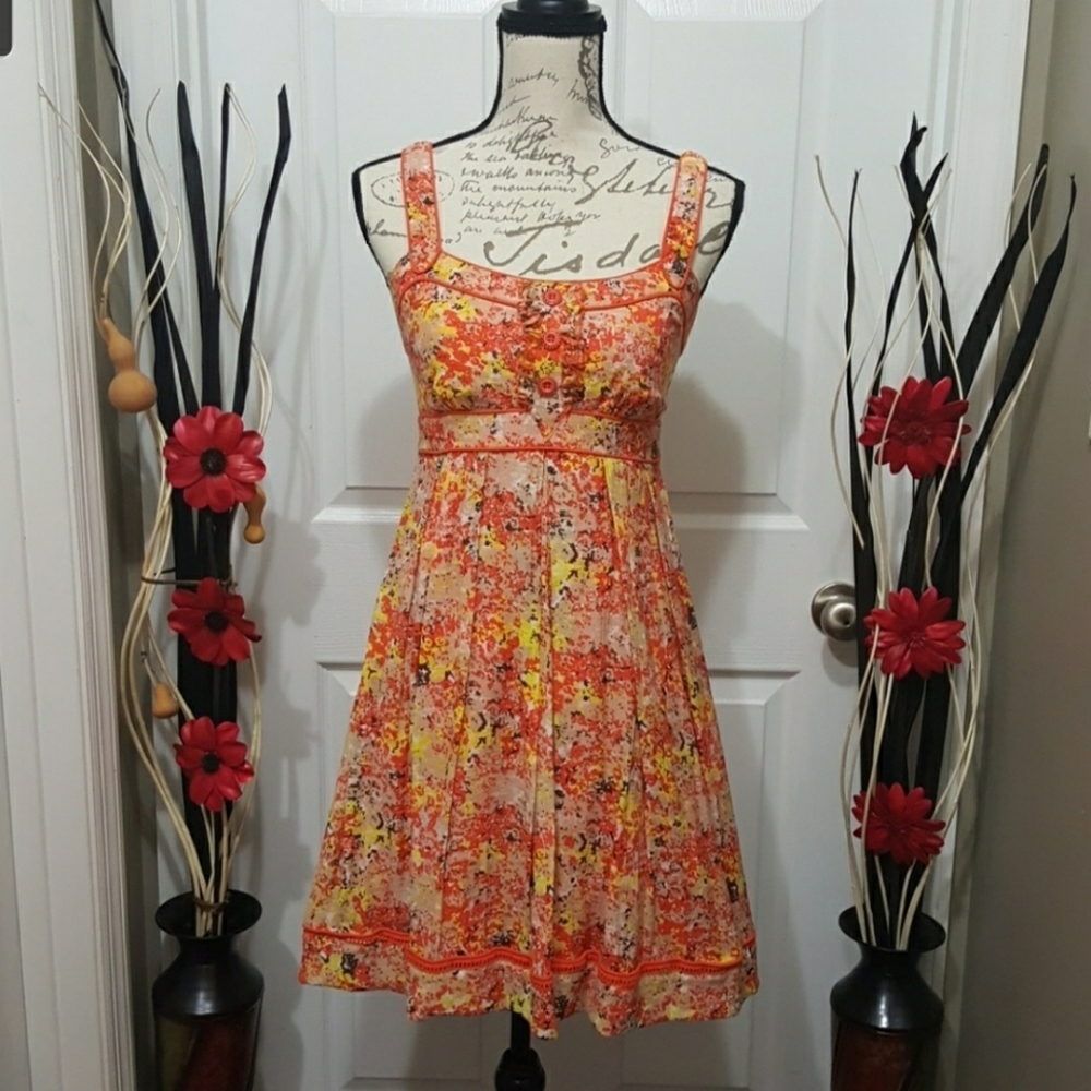 Jessica Simpson Adjustable Strap Fall Dress - 6